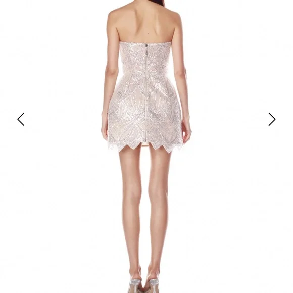 Bronx and Banco Giselle Blanc Mini Dress in White - Picture 4 of 6